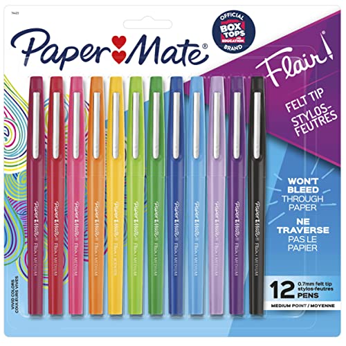Paper-Mate-Flair-Felt-Tip-Pens-Medium-Point-07-Millimeter-Marker-Pens-School-Supplies-for-Teachers-Students-Assorted-Colors-12-Count-0.jpg